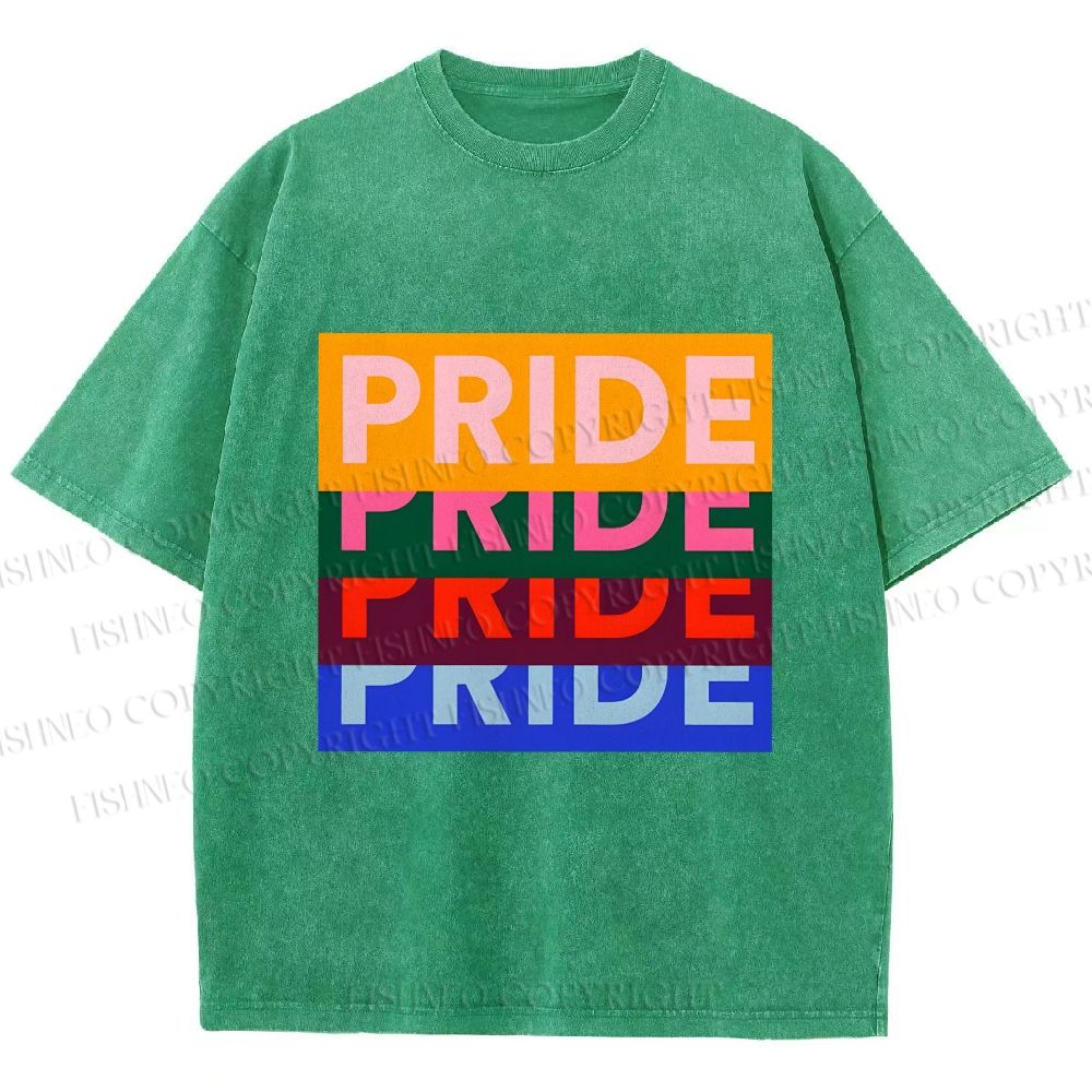Unisex Pride Printed Washed Tee