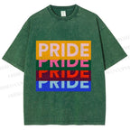 Unisex Pride Printed Washed Tee