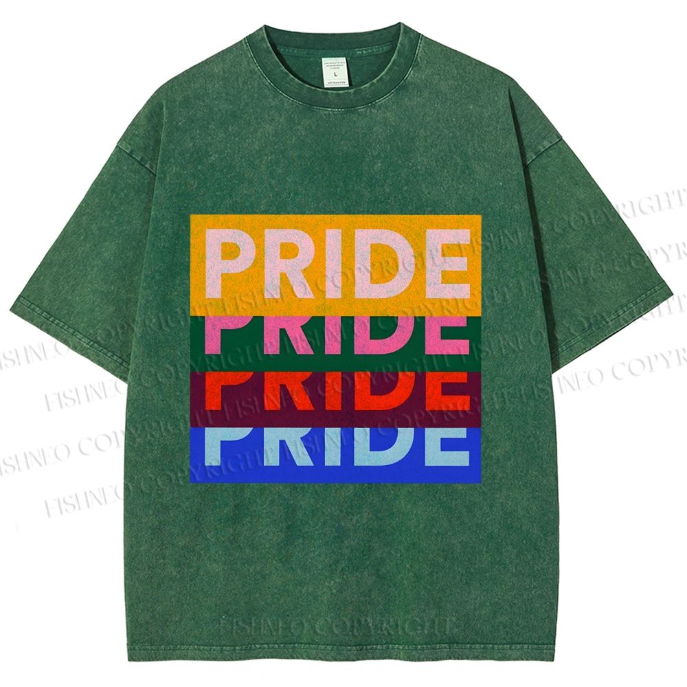 Unisex Pride Printed Washed Tee