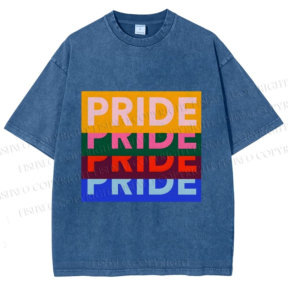 Unisex Pride Printed Washed Tee