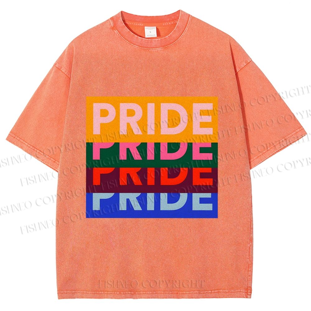 Unisex Pride Printed Washed Tee
