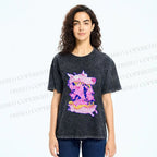 Unisex Rabbits in Wolf Printed Washed Tee