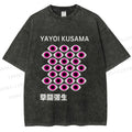 Unisex Yayoi Kusama Eyes Printed Washed Tee