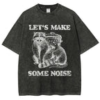 Noisy Raccoons And Possums Washed T-Shirt
