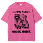 Noisy Raccoons And Possums Washed T-Shirt