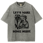 Noisy Raccoons And Possums Washed T-Shirt