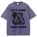 Noisy Raccoons And Possums Washed T-Shirt