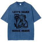 Noisy Raccoons And Possums Washed T-Shirt