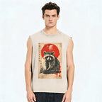 Cute raccoon Vintage Distressed Washed Tank Top