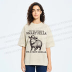 Unisex Smart Fella Capybara Printed Washed Tee