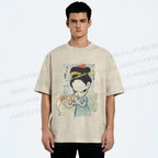 Unisex Yoshitomo Nara Nobody's Fool Printed Washed Tee