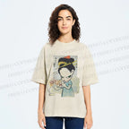 Unisex Yoshitomo Nara Nobody's Fool Printed Washed Tee