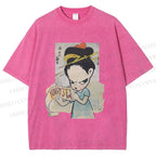 Unisex Yoshitomo Nara Nobody's Fool Printed Washed Tee