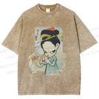 Unisex Yoshitomo Nara Nobody's Fool Printed Washed Tee