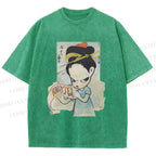 Unisex Yoshitomo Nara Nobody's Fool Printed Washed Tee