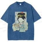 Unisex Yoshitomo Nara Nobody's Fool Printed Washed Tee