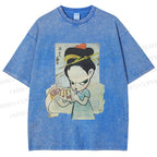 Unisex Yoshitomo Nara Nobody's Fool Printed Washed Tee