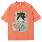 Unisex Yoshitomo Nara Nobody's Fool Printed Washed Tee