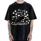 Unisex All Oopsies No Daisies Cat Printed Washed Tee