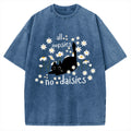 Unisex All Oopsies No Daisies Cat Printed Washed Tee