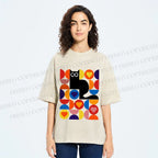 Unisex Bauhaus Black Cat Printed Washed Tee