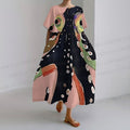Octopus Printed Maxi Dress