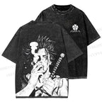 Unisex Yami Sukehiro Black Clover Printed Washed Tee