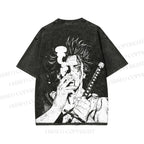 Unisex Yami Sukehiro Black Clover Printed Washed Tee