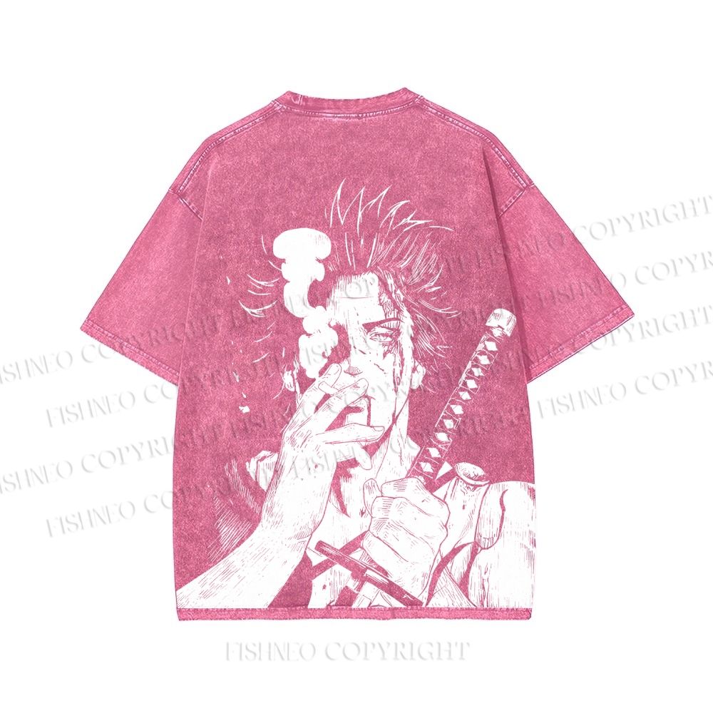 Unisex Yami Sukehiro Black Clover Printed Washed Tee