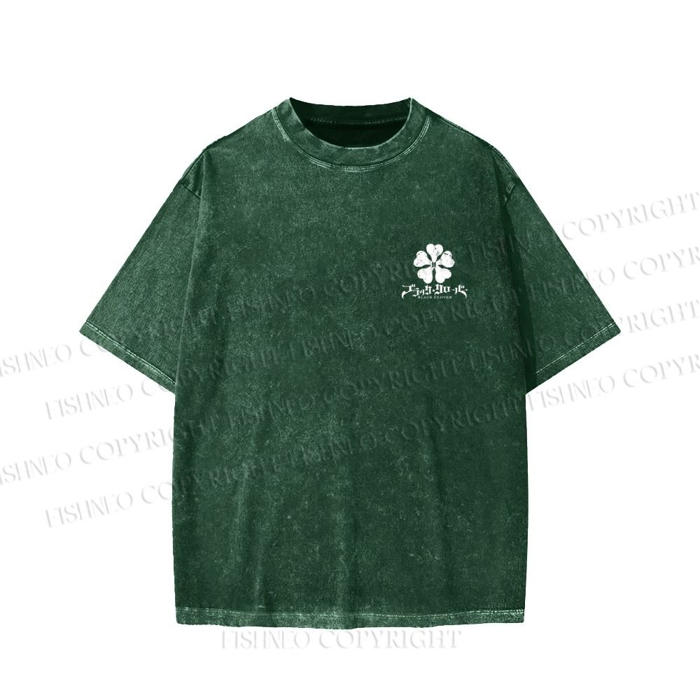 Unisex Yami Sukehiro Black Clover Printed Washed Tee