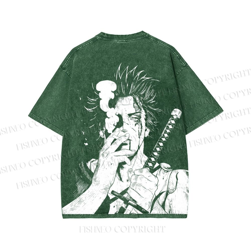 Unisex Yami Sukehiro Black Clover Printed Washed Tee