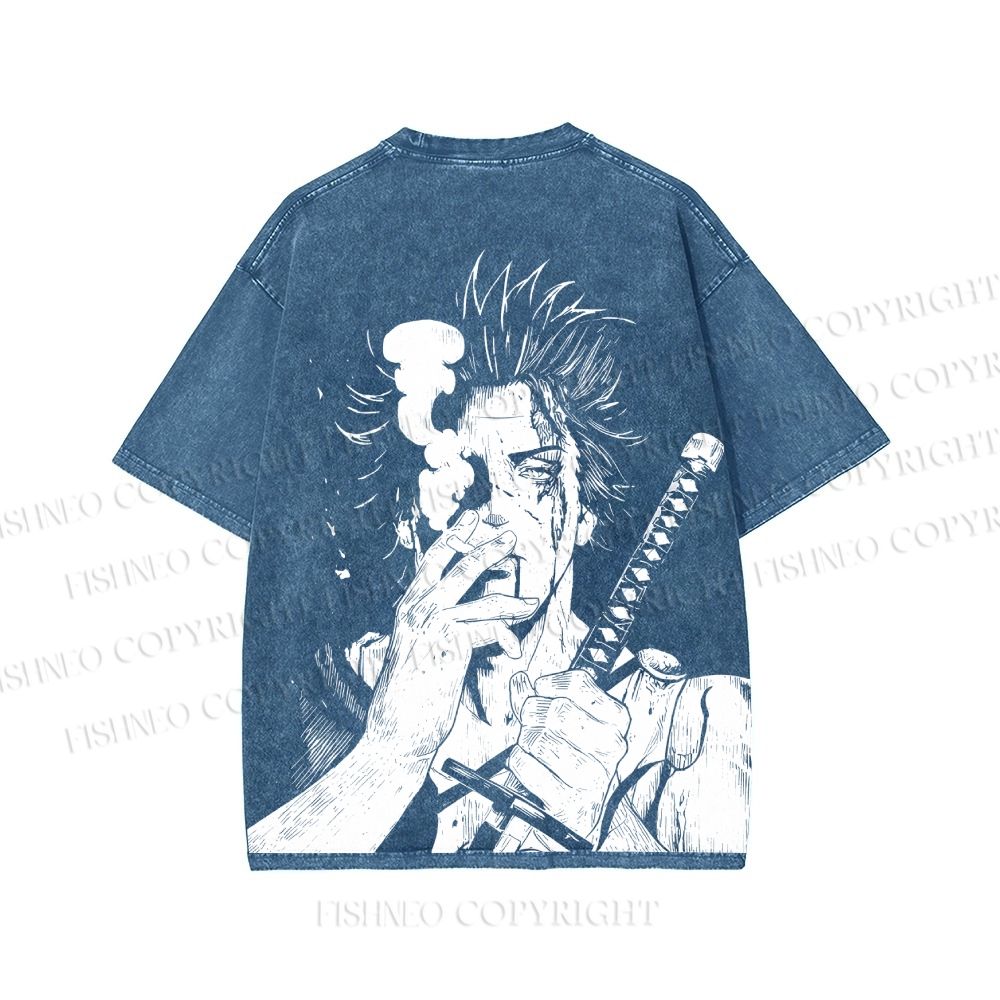 Unisex Yami Sukehiro Black Clover Printed Washed Tee
