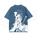 Unisex Yami Sukehiro Black Clover Printed Washed Tee