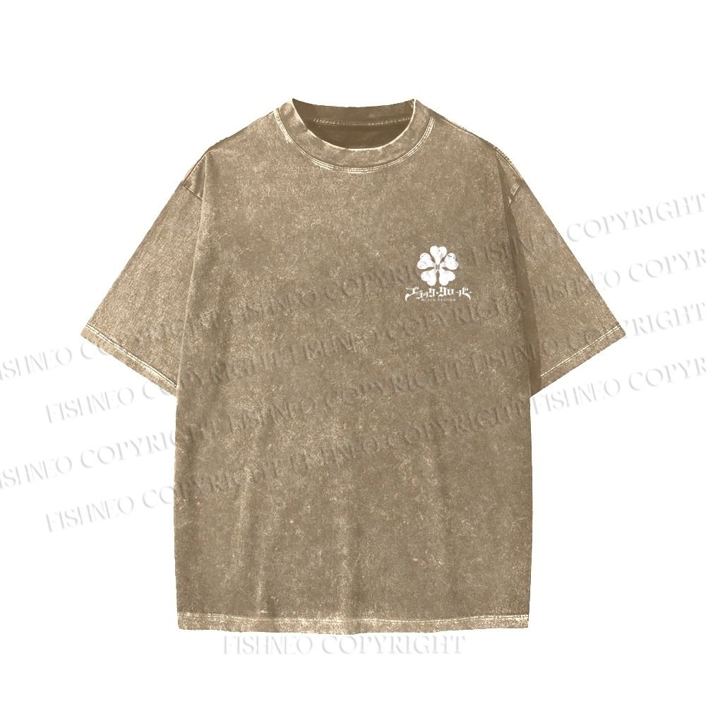 Unisex Yami Sukehiro Black Clover Printed Washed Tee