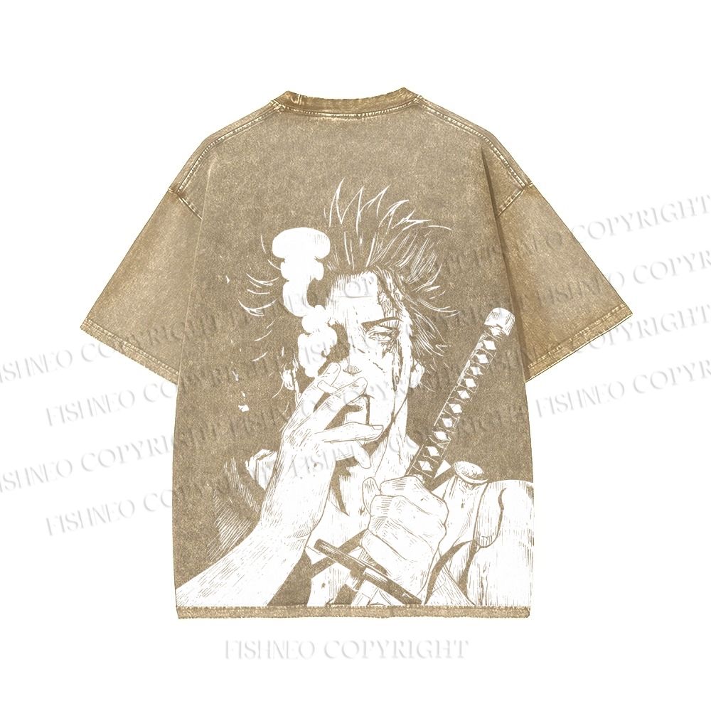 Unisex Yami Sukehiro Black Clover Printed Washed Tee