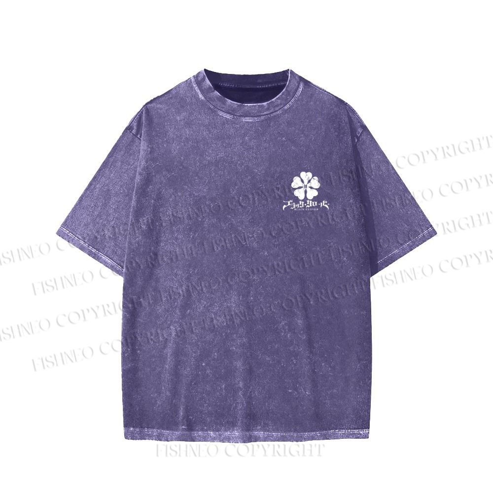 Unisex Yami Sukehiro Black Clover Printed Washed Tee