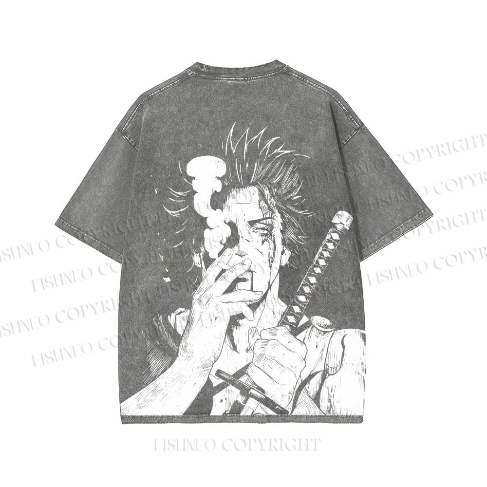 Unisex Yami Sukehiro Black Clover Printed Washed Tee