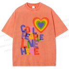 Unisex Pride Cool People Live Here Printed Washed Tee