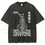 Unisex Yayoi Kusama Panther Printed Washed Tee