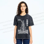 Unisex Yayoi Kusama Panther Printed Washed Tee