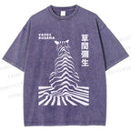 Unisex Yayoi Kusama Panther Printed Washed Tee