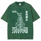 Unisex Yayoi Kusama Panther Printed Washed Tee