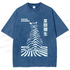 Unisex Yayoi Kusama Panther Printed Washed Tee