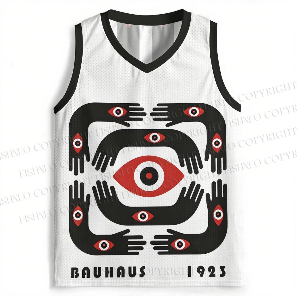 Bauhaus Black Arms And Red Eyes Jersey Tank