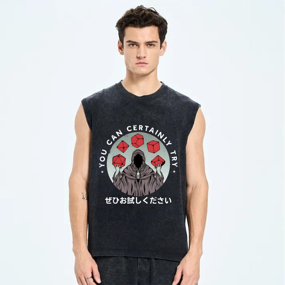 You can certainly try Mystery Vintage Distressed Washed Tank Top