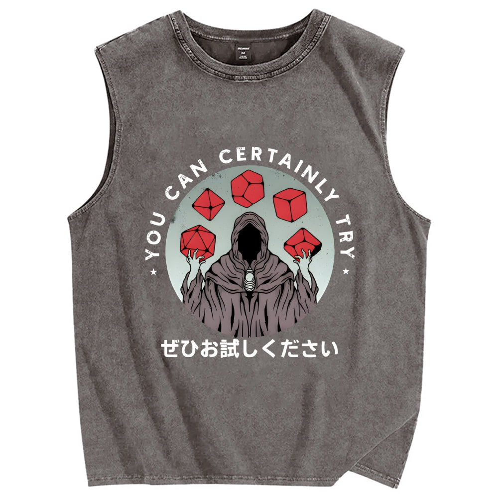 You can certainly try Mystery Vintage Distressed Washed Tank Top