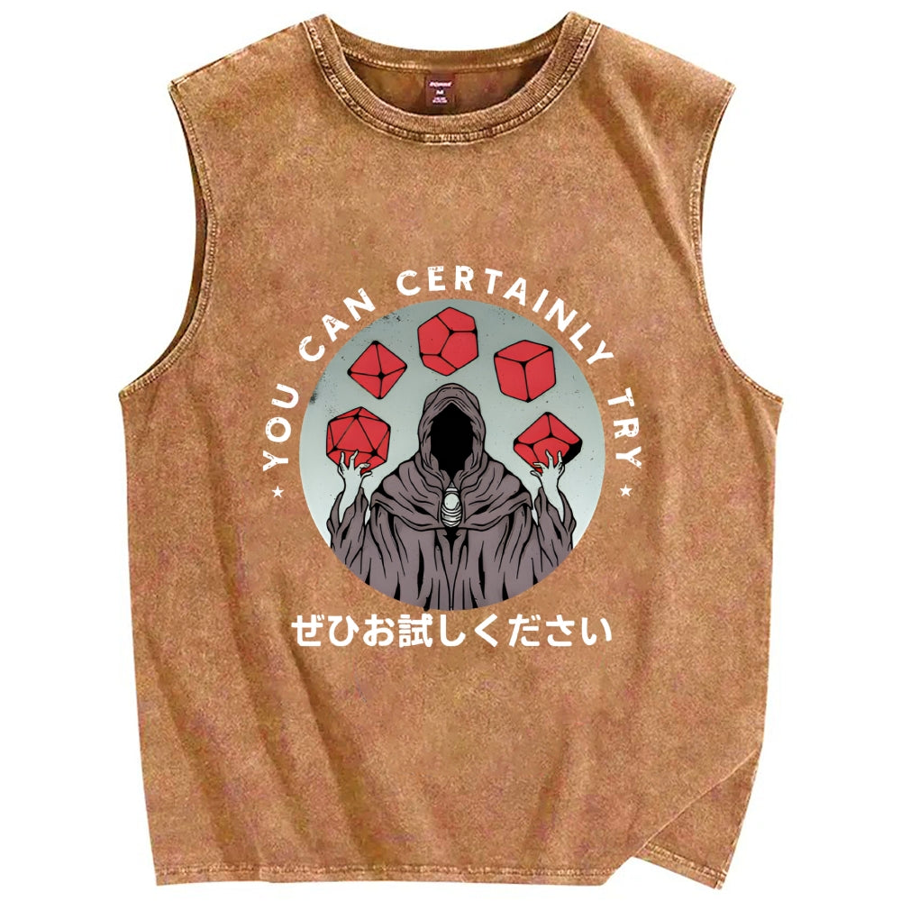 You can certainly try Mystery Vintage Distressed Washed Tank Top