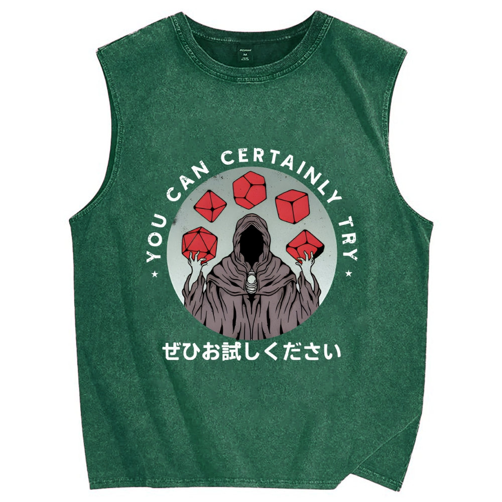 You can certainly try Mystery Vintage Distressed Washed Tank Top