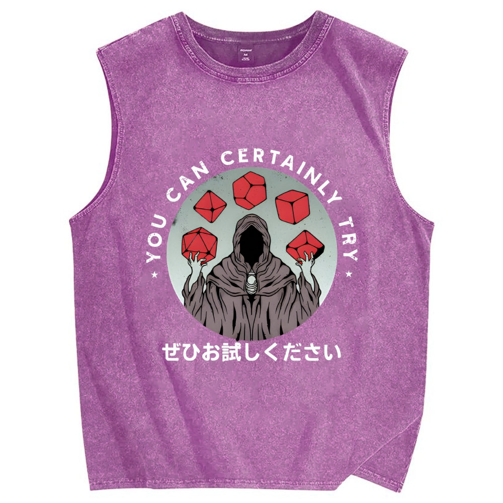You can certainly try Mystery Vintage Distressed Washed Tank Top