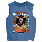 Rajang Ramen Vintage Distressed Washed Tank Top